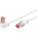 Goobay Wentronic goobay - Cavo patch - RJ-45 (M) angolato a RJ-45 (M) dritto - 10 m - 6 mm - SFTP PiMF - CAT 6