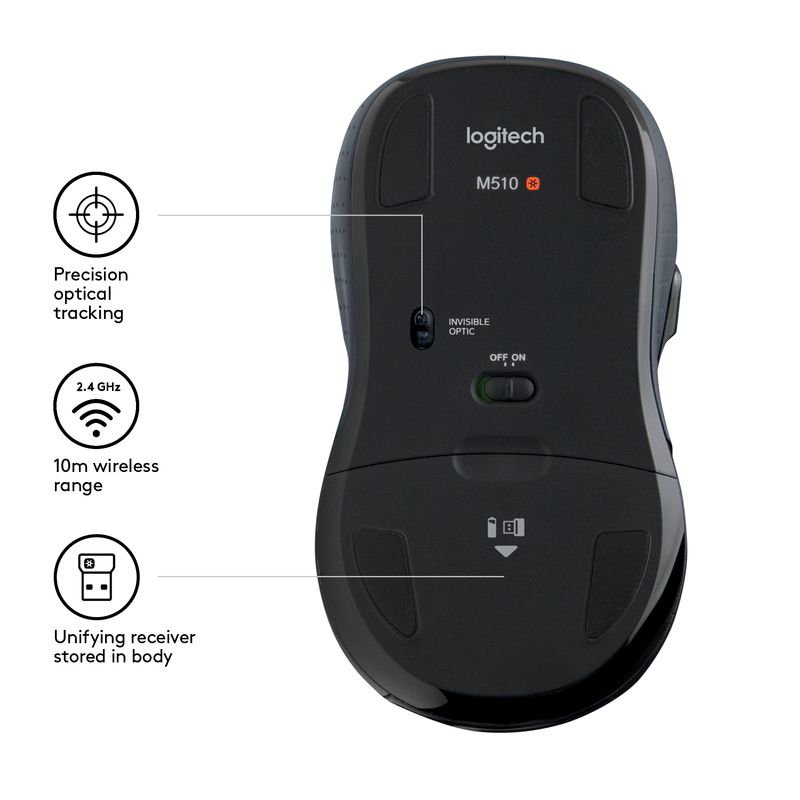 Logitech-M510-mouse-RF-Wireless-Laser