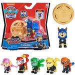 Spin Master PAW Patrol , Personaggio Moto Pups con distintivo da agente indossabile e zainetto trasformabile