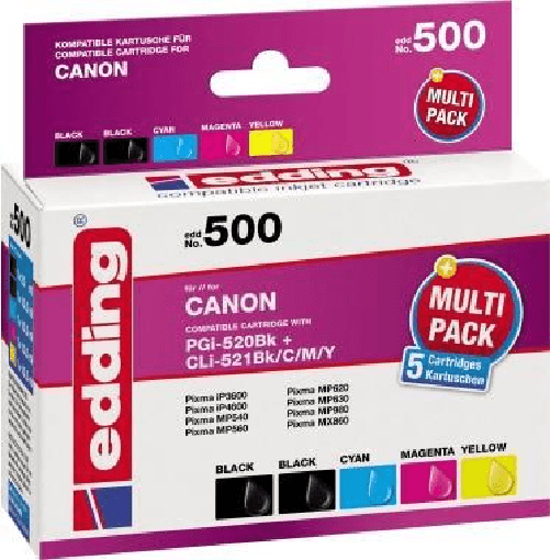 cartucce-per-stampante-edding-EDD-500-nero-ciano-magenta-giallo-compatibili-con-Canon-PGI-520-BK-CLI-521-BK-C-M-Y-set-da