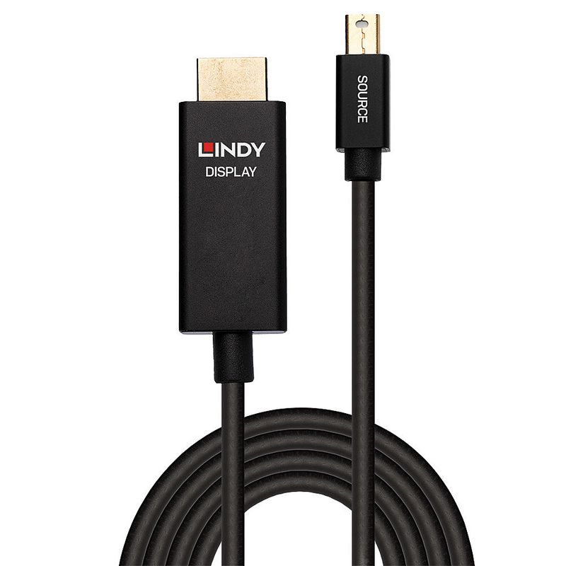 Lindy-40921-cavo-e-adattatore-video-1-m-Mini-DisplayPort-HDMI-Nero--1M-ACTIVE-MINI-DISPLAYPORT-TO-HDMI-C-