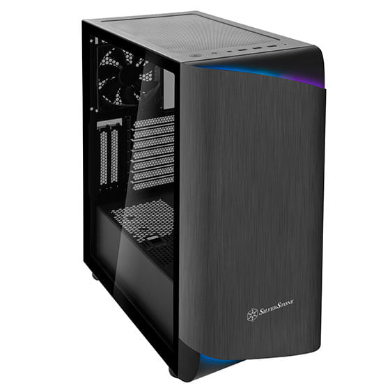 Silverstone-SETA-A1-Midi-Tower-Nero-Titanio--Silverstone-Seta-A1-ATX-Mid-Tower---Black-Grey-Tempered-Glass-