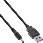 InLine Cavo adattatore di alimentazione CC USB - Spina USB A a CC 35x135 mm 3 m