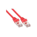 InLine Cavo patch Lan, SF/UTP, Cat.5e, rosso, 0,5m