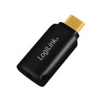 LogiLink UA0356 adattatore per inversione del genere dei cavi USB-C 35 mm Nero (Logilink USB-C to 3.5mm Adapter DAC - Bl