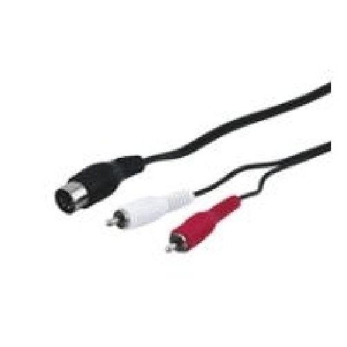 Wentronic-AVK-114-150-15-m---5-pin-DIN---2-x-RCA---maschio-maschio---nero--50014-