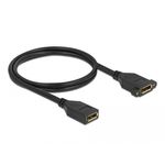 DeLOCK Cavo DisplayPort 1.2 femmina a femmina di montaggio pannello 4K 60 Hz 1 m