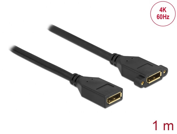 Delock-Cavo-DisplayPort-1.2-da-femmina-a-femmina-per-installazione-4K-60-Hz-1-m