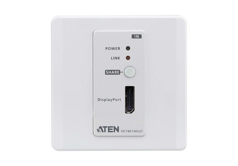 Aten-Trasmettitore-DisplayPort-HDBaseT-Lite-con-placca-a-parete-UE---PoH