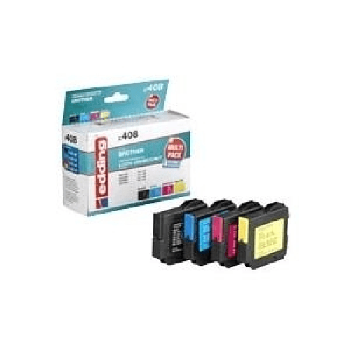 cartucce-per-stampante-edding-EDD-408-nero-ciano-magenta-giallo-compatibili-con-Brother-LC-970-1000BK-C-M-Y-set-di-4