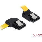 Delock Cavo SATA 6 Gb/s angolato da sinistra a angolato verso l'alto 50 cm giallo