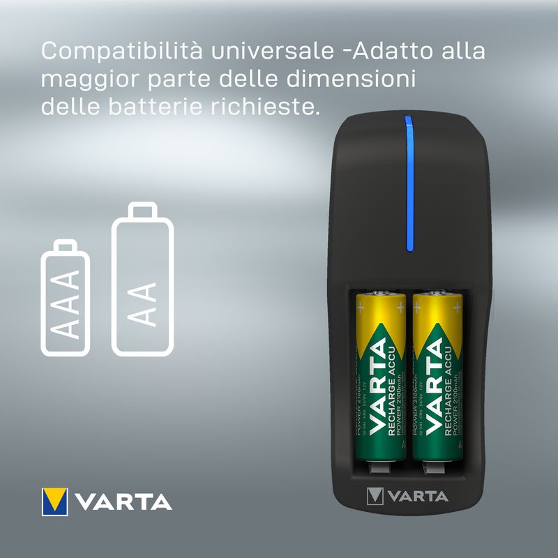 Varta-Mini-Charger-for-2AA-AAA-accus--incl.-2x-AAA-800mAh----con-indicazione-a-LED-e-timer-di-sicurezza