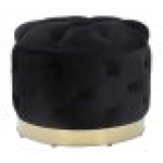 PUFF CONTENITORE RICH NERO CM Ø 55X42