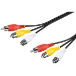 Goobay Wentronic goobay - Video- / Audiokabel - Composite Video / Audio - RCA (S) bis RCA (S) - 1.5 m (50380)