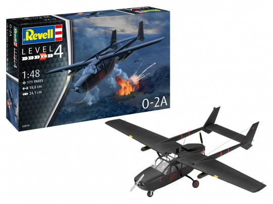 Revell-O-2A-Skymaster-Starrflugelflugzeug-Modell-Montagesatz-1-48--03819-