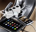 Technaxx-4592-Caricabatterie-per-dispositivi-mobili-Universale-Grigio-Bianco-Accendisigari-Auto