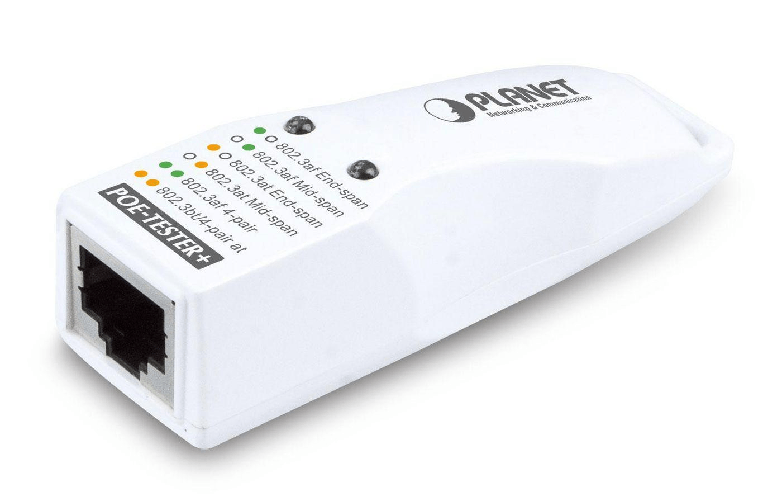 PLANET-IEEE802.3bt-at-af-POE-Tester-Tester-PoE-Bianco--IEEE802.3bt-at-af-POE-Tester---6-PoE-modes-detection---IEEE802.3b