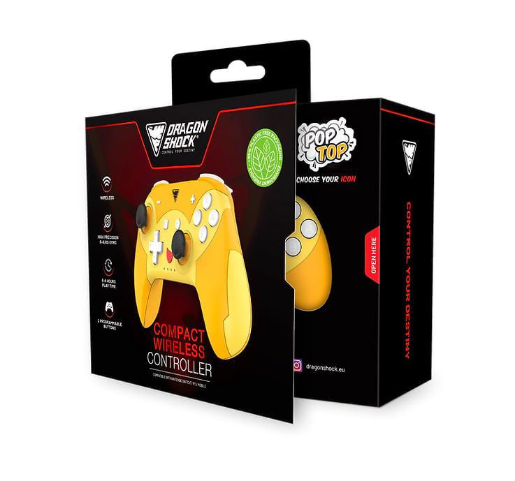 Dragonshock-PopTop-Compact-Arancione-Rosso-Giallo-Bluetooth-Gamepad-Nintendo-Switch