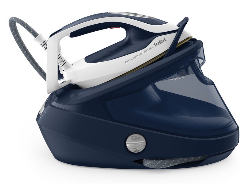 Tefal-Pro-Express-Ultimate-II-GV9720-12-L-Durilium-Airglide-Autoclean-Ultra-Thin-soleplate-Blu-Bianco