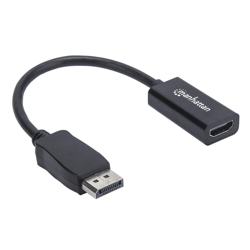 Manhattan-151634-cavo-e-adattatore-video-015-m-HDMI-tipo-A-Standard-DisplayPort-Nero--DISPLAYPORT-TO-HDMI-CABLE-20CM----