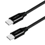 Cavo-LogiLink-USB-2.0-da-USB-C-a-USB-C-nero-03-m-CU0153