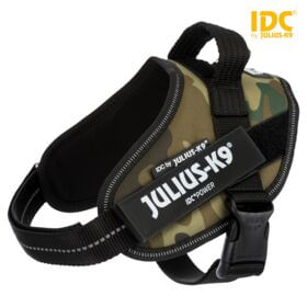 Julius-K9-Pettorina-per-cani-IDC-Powerharness-Tg.-Mini-Mini-XS---Tg.-Mini-Mini--Circonferenza-40-53-cm-Peso-4-7-Kg--Giallo-Fluo