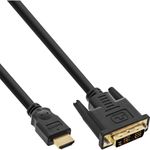 InLine Cavo HDMI-DVI - contatti dorati - HDMI ST a DVI 181 ST - 03 m