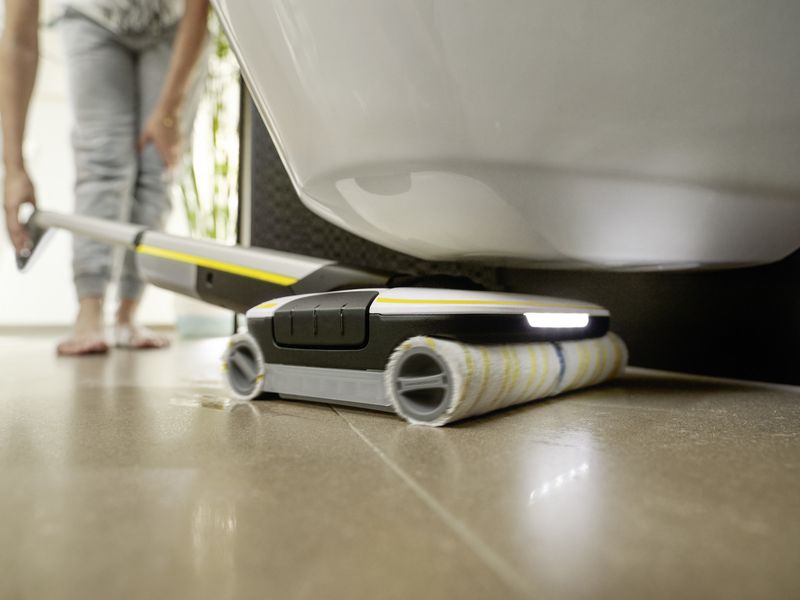 Karcher-FC-7-SIGNATURE-LINE-Scopa-elettrica-Batteria-Bagnato-Senza-sacchetto-Nero-Bianco-Giallo-285-Ah