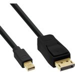 InLine Cavo Mini DisplayPort M a DisplayPort M, 0,3m, nero