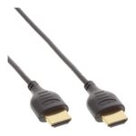 InLine Cavo HDMI Superslim da A ad A - HS con Eth. - Premium - nero - oro - 1 -5 m