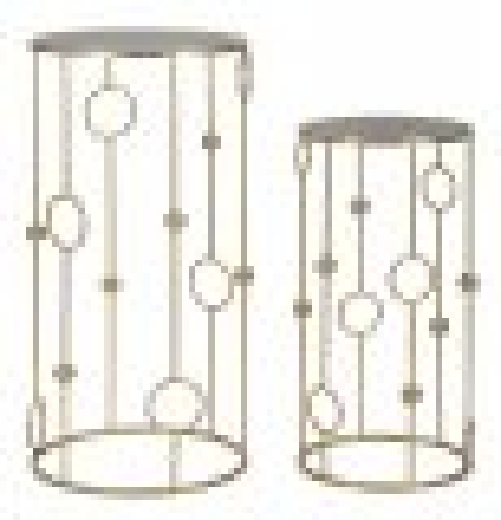 Tavolini Gabbia Coppia cm diam 50X100 - 40X80 - CAGEOPPIA