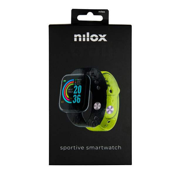 Nilox-NXSWTRAILBANDYL-smartwatch-e-orologio-sportivo-366-cm--1.44--Digitale-240-x-240-Pixel-Touch-screen-Nero