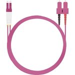 Helos Cavo patch in fibra ottica Helos LC/SC duplex 50/125m OM4 viola erica 75m