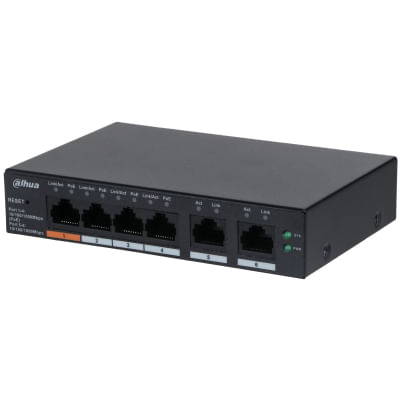 Dahua-Technology-DH-CS4006-4GT-60-switch-di-rete-Gestito-L2-Gigabit-Ethernet--10-100-1000--Supporto-Power-over-Ethernet--PoE--Nero