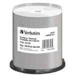 Verbatim CD-R Thermal Printable No ID Brand 700 MB 52x 100 pz