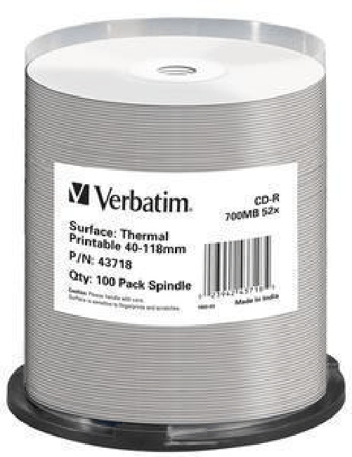 Verbatim-CD-R-Thermal-Printable-No-ID-Brand-700-MB-100-pz