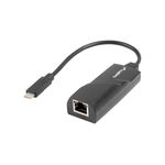 Lanberg Adattatore USB C con Rete RJ45 Lanberg NC-1000-02 Nero 015 m