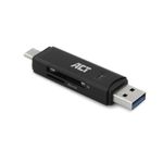 ACT AC6375 lettore di schede USB 3.2 Gen 1 (3.1 Gen 1) Nero