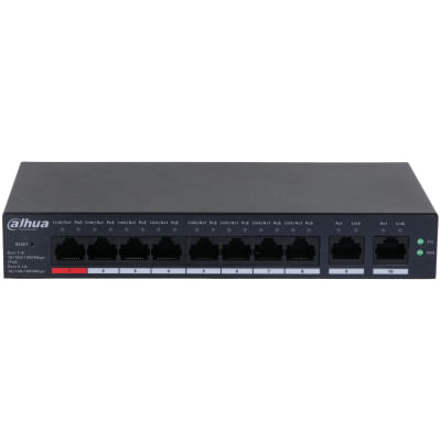 Dahua-Technology-DH-CS4010-8GT-110-switch-di-rete-Gestito-L2-Gigabit-Ethernet--10-100-1000--Supporto-Power-over-Ethernet--PoE--Nero