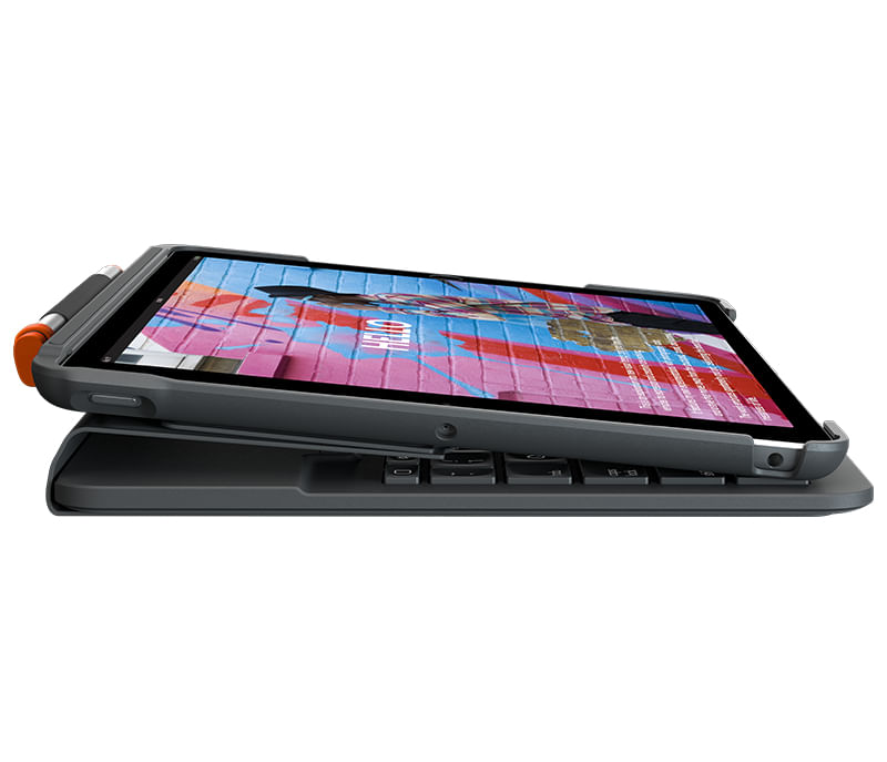 Logitech-Slim-Folio-Grafite-Bluetooth-QWERTY-Danese-Finlandese-Norvegese-Svedese--Logitech-SlimFolio-iPad-10.2-KeyboardC