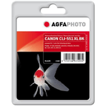 AgfaPhoto APCCLI551XLB cartuccia d'inchiostro 1 pz Resa standard Nero per foto