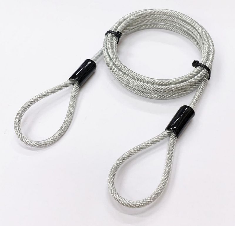 2-Loop-Locking-Wire-4.5mm-2m---Color-Black-Material-Steel---Warranty-300M