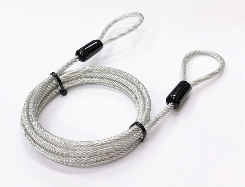 2-Loop-Locking-Wire-4.5mm-2m---Color-Black-Material-Steel---Warranty-300M