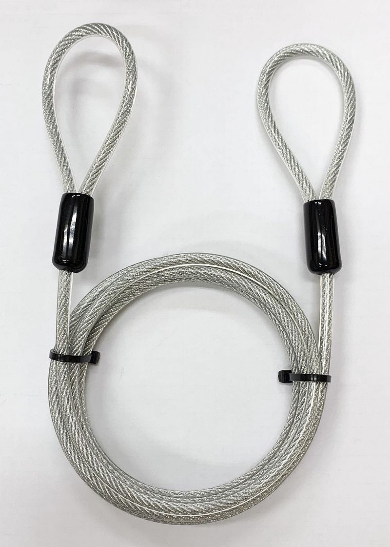 2-Loop-Locking-Wire-4.5mm-2m---Color-Black-Material-Steel---Warranty-300M