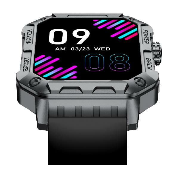 Nilox-NXSWTRAILWATCH-smartwatch-e-orologio-sportivo-485-cm--1.91--Digitale-320-x-385-Pixel-Touch-screen-Acciaio-inox