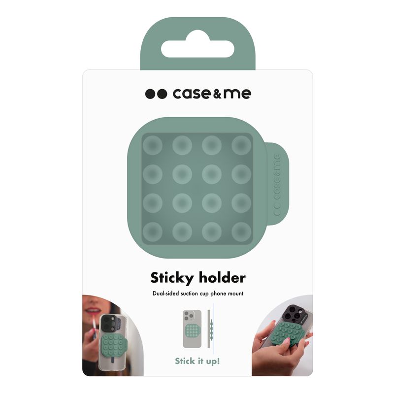 Case--Me-CMSILSUCTION2-supporto-per-personal-communication-Supporto-passivo-Telefono-cellulare-smartphone-Verde