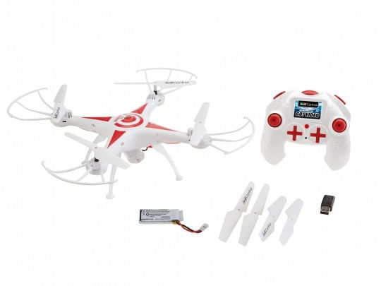 Revell-23858-Kameradrohne-4-Rotoren-Quadrocopter-380-mAh-Rot---Weiß--23858-