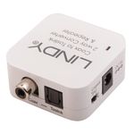 Lindy 70411 adattatore per inversione del genere dei cavi Toslink RCA Bianco