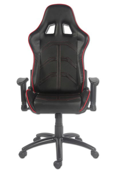 Sedia-da-gaming-LC-POWER-ergonomica-nera-rossa-portata-max