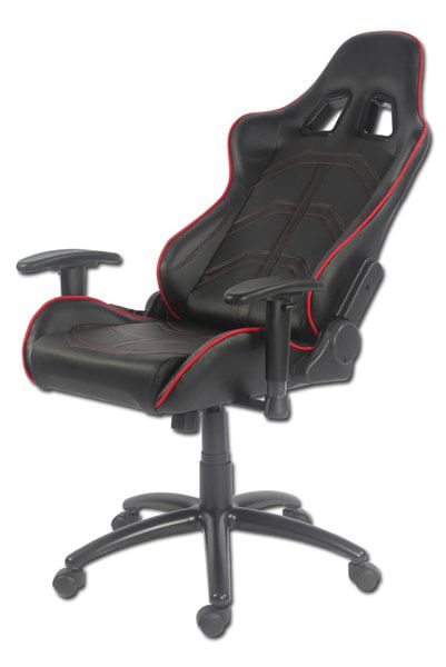 Sedia-da-gaming-LC-POWER-ergonomica-nera-rossa-portata-max